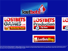 Tablet Screenshot of lostbets.com